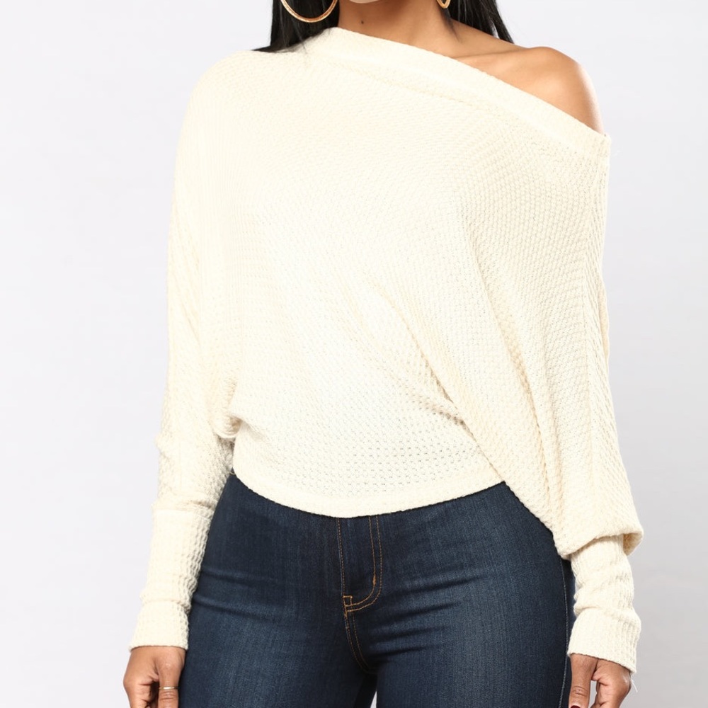 off the shoulder sweater top
